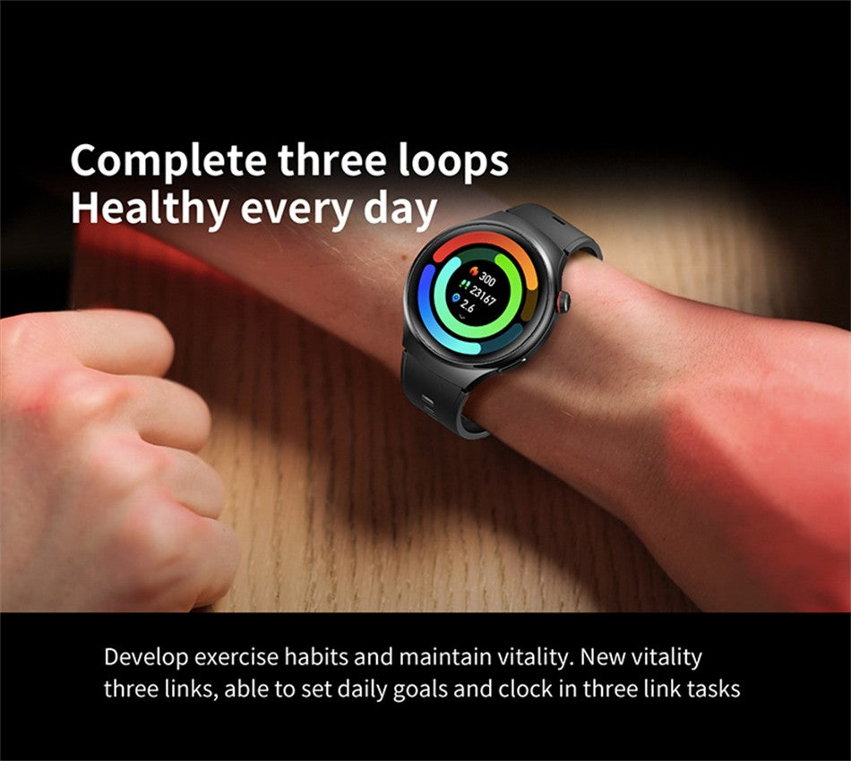 Smartwatch Masculino GT4 Pro 2026: Monitor de Saúde, à Prova D'água, Chamada BT, Tela AMOLED 360*360, Rastreamento GPS, Bússola, Novo Modelo Militar