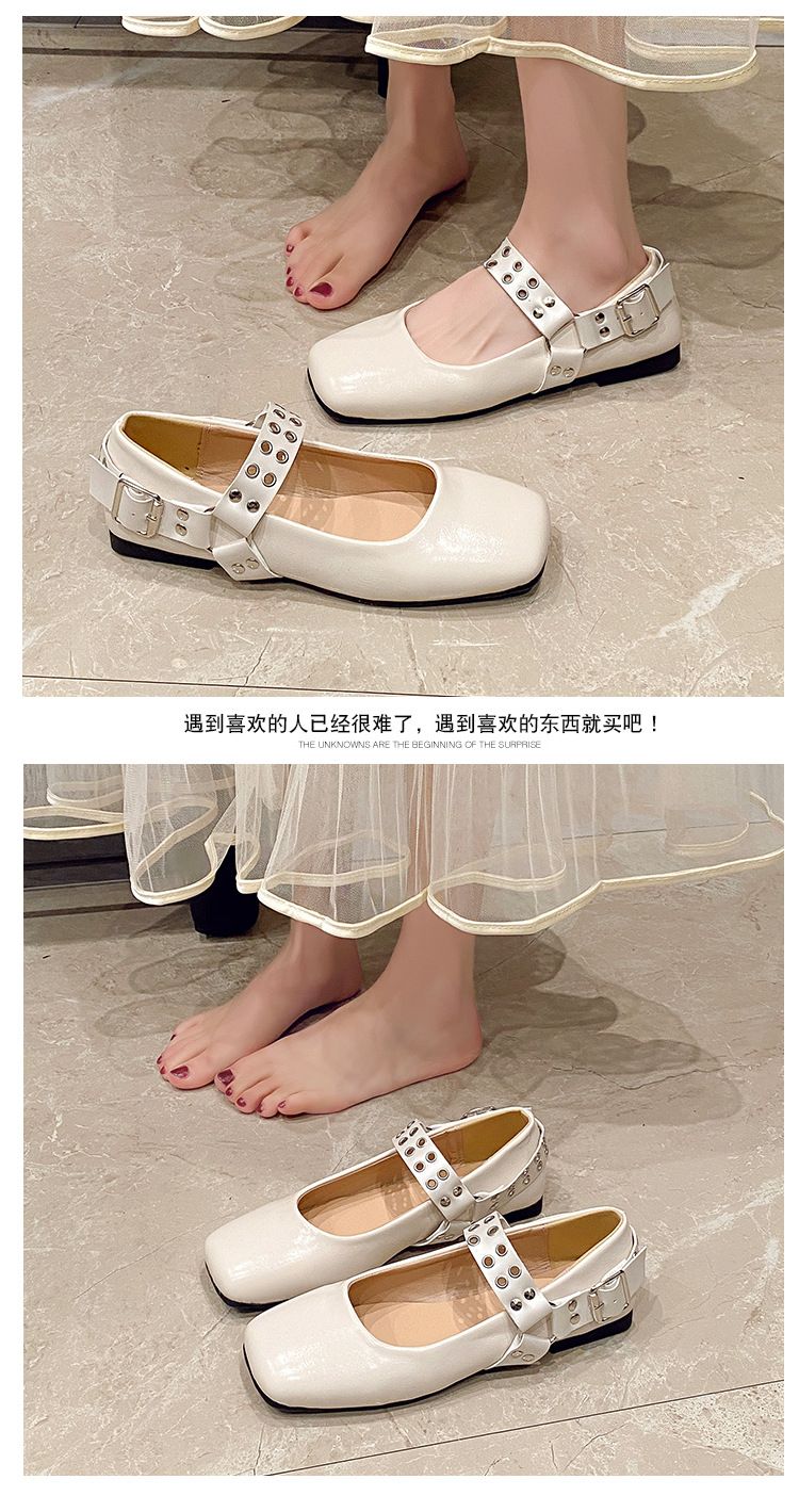 2025 Elegant Women Ballet Flats Shoes Shallow Mouth Autumn Loafers New Fall Retro Dress Lolita Tabis Shoes Zapatos De Mujer