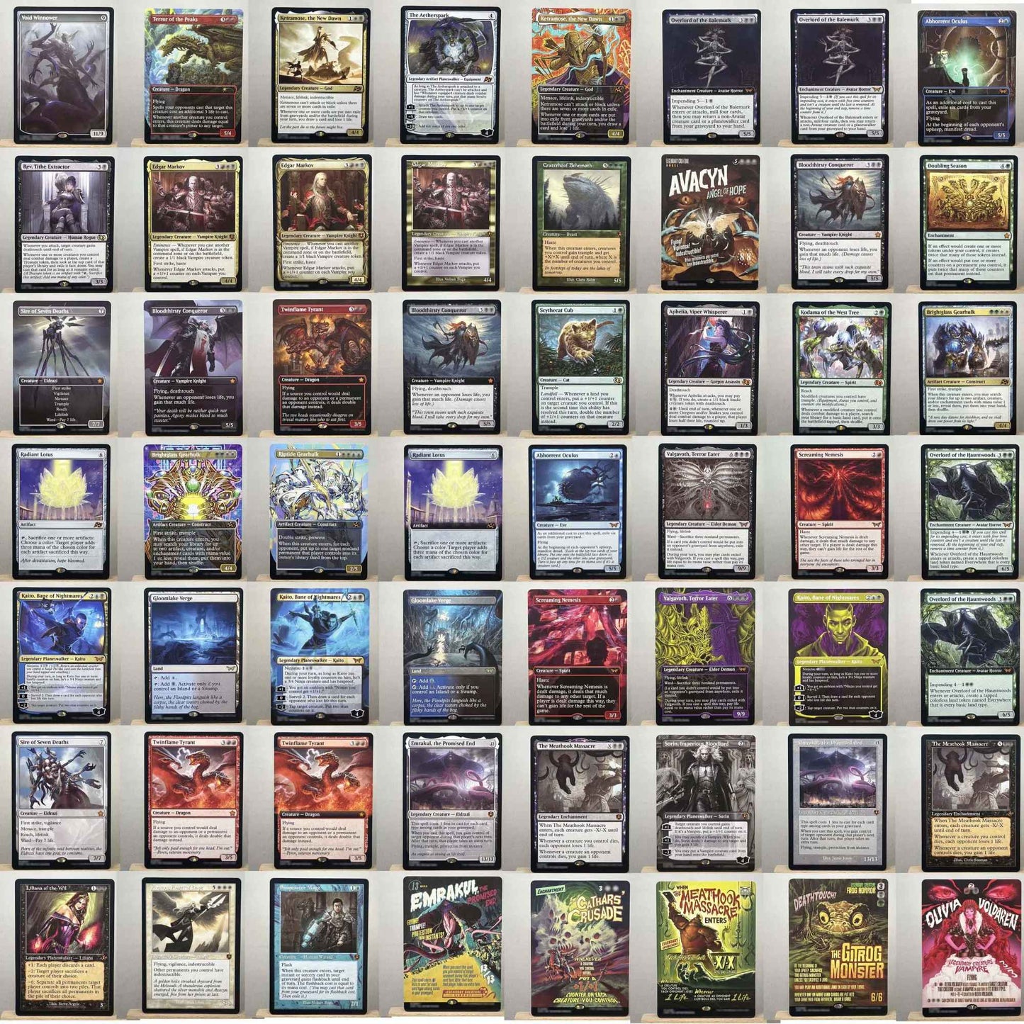 DFT DSK INR FDN HOLO11-002 cartas mágicas Tcg proxy Twinflame Tyrant Sorin, Imperious Bloodlord Avacyn, Angel of Hope gathering
