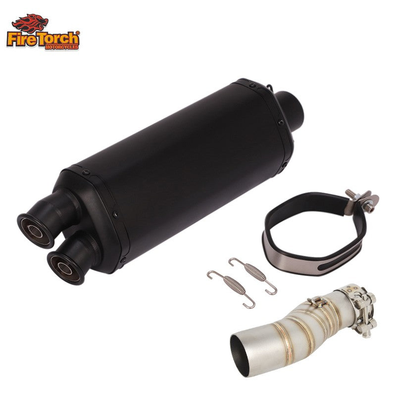 For CFMOTO 450MT 450 MT IBEX450 IBEX 450 2024 - 2027 Motorcycle Exhaust Escape Moto System Mid Link Pipe With Muffler DB Killer