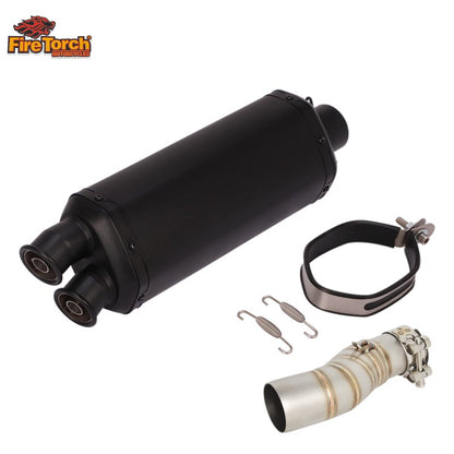 For CFMOTO 450MT 450 MT IBEX450 IBEX 450 2024 - 2027 Motorcycle Exhaust Escape Moto System Mid Link Pipe With Muffler DB Killer