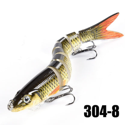 Iscas de Pesca Multi Articuladas Swimbait Crank Bait Isca Artificial Biônica de Afundamento Lento Água Doce Água Salgada Acessórios de Pesca de Truta Baixo