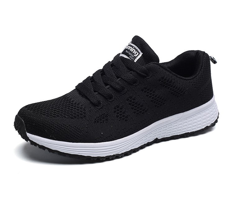 Women's Sneaker 2025 New Fashion Breathable Trainers Comfortable Sneakers Mesh Fabric Lace Up Women's Tennis Shoes For Women