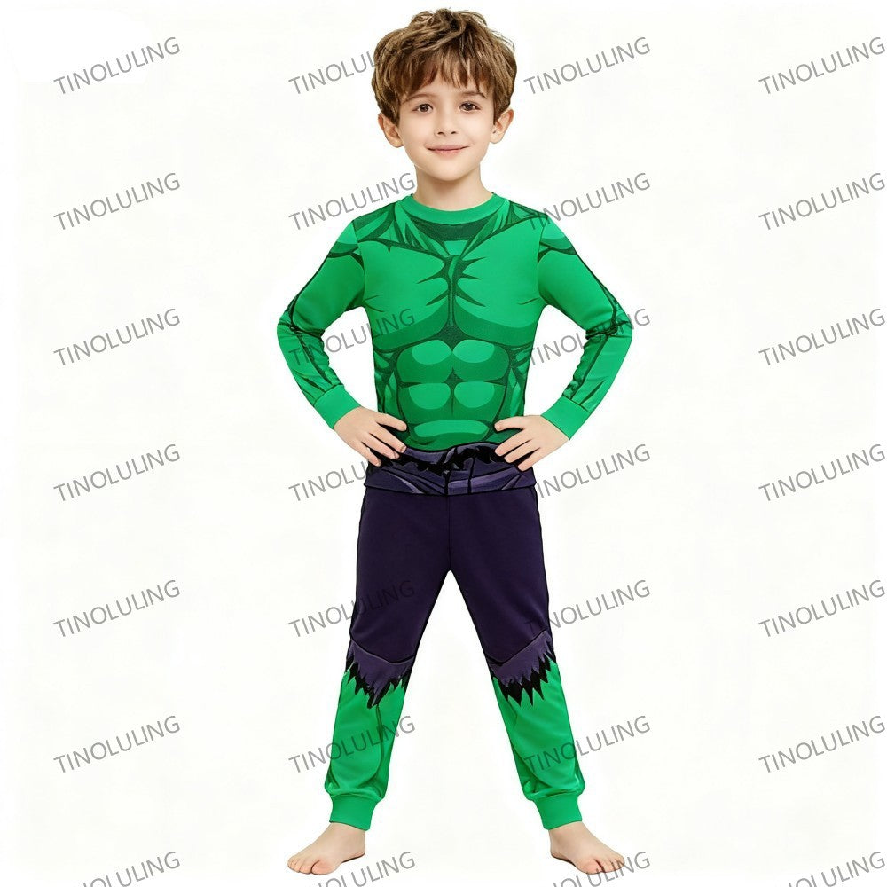 Autumn Kids McQueen Boutique Pajamas Sets 100% Pure Cotton Mickey Minnie Elsa 2pcs Pyjamas for Baby Boys Girls Toddler Sleepwear