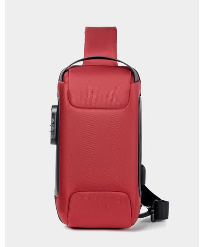 2023 Men's Chest Bag Waterproof Crossbody Bag Multifunction Anti-theft Travel Bags Shoulder Bag Male USB Charging Pouch for Man