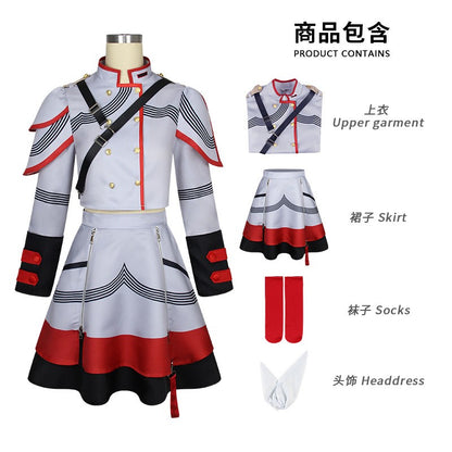 Anime Wholesale Kasane Teto Cosplay Costume Anime Vtuber Cosplay Dress Halloween Party Women Performance Suit for Kasane Teto