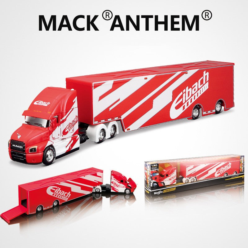 Em Estoque Maisto 1:64 Harley Davidson Mack Anthem Veículo de Transporte Pesado Contêiner Reboque Miniatura de Liga Fundida Brinquedo Carro