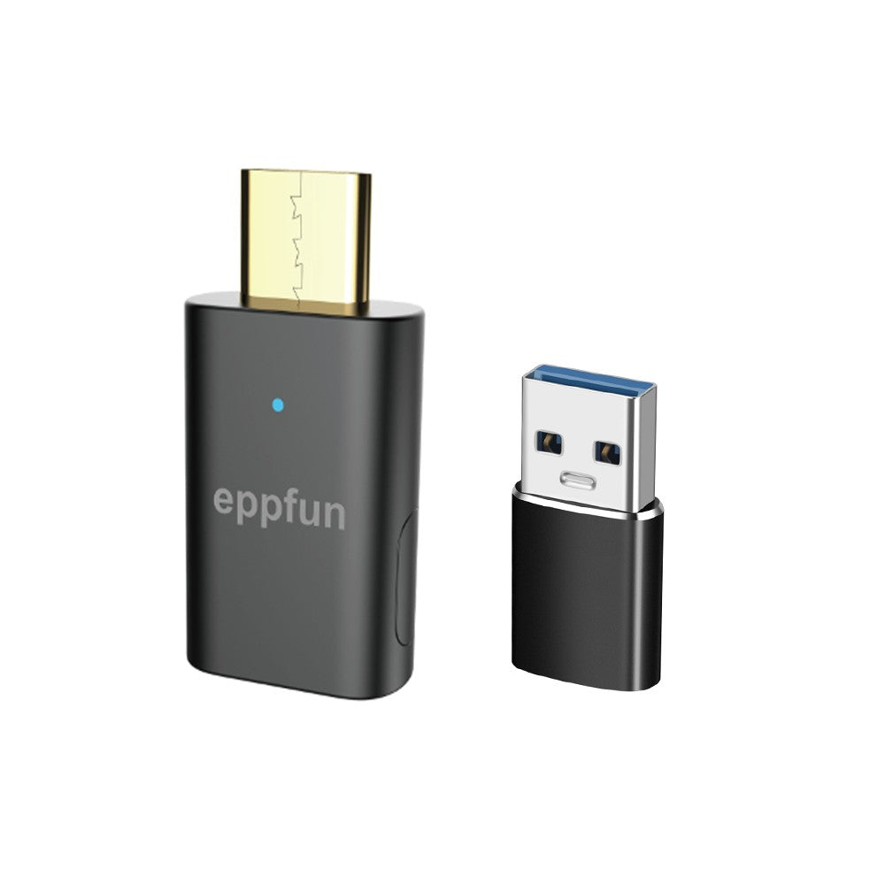 eppfun LE Audio LC3 Bluetooth5.4 Audio Transmitter aptX-LL/HD Type-c Wireless Stereo Music Adapter with Auracast for PC TV PS4/5