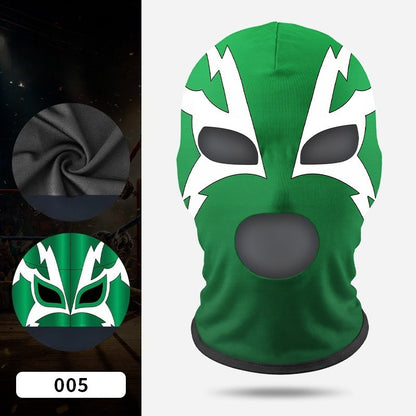 Boxing Mask Wrestling Mask Elastic Milk Silk Mask Lycra Fabric Print Halloween Party Dress Up Costume Party Mask
