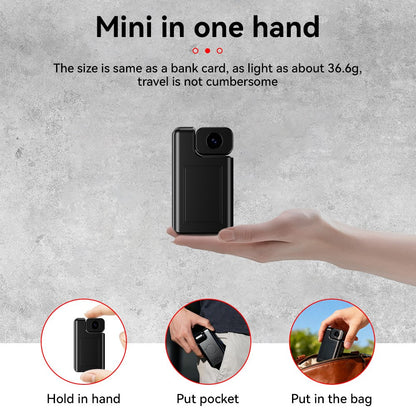 Mini WiFi Security Camera 1080P Wide Angle Night Vision Motion Detection Rechargeable Battery Easy to Mount & App-Controlled
