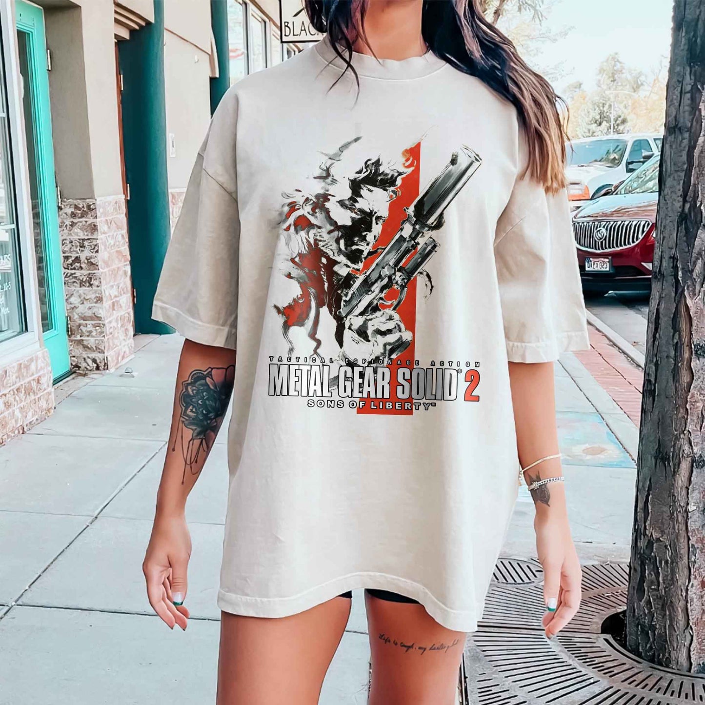 Metal Gear Solid Snakes T-Shirts Crewneck Cotton Snake Short Sleeve Tee Funny Metal Gear Shirt Crewneck All Seasons Clothing