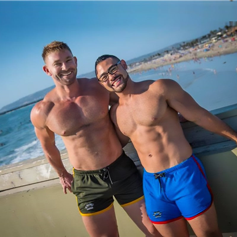 Men Gym Fitness Shorts Bodybuilding sports Jogging shorts Male 2022 Summer Cool Breathable Mesh casual men Shorts Sweatpants