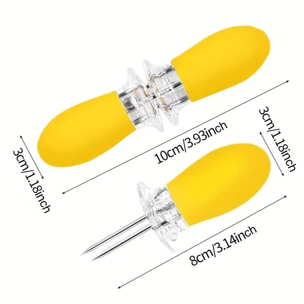 Heat-Resistant Corn Forks, Exquisite Design Barbecue Sausage Tools, Durable BBQ Accessories for Grilling & Cooking