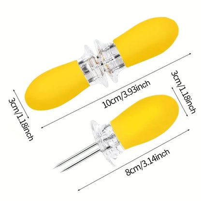 Heat-Resistant Corn Forks, Exquisite Design Barbecue Sausage Tools, Durable BBQ Accessories for Grilling & Cooking