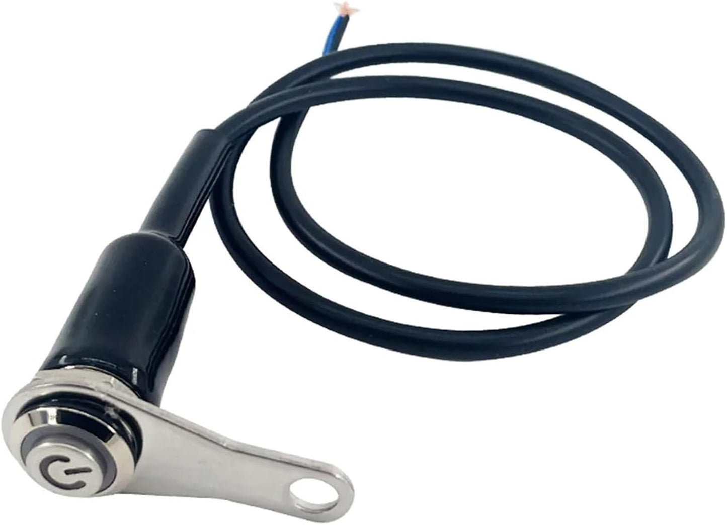 Cilindro Chave Bicicleta LED Interruptor Moto LIGA + DESLIGA Montagem no Guidão Liga de Alumínio Impermeável 12V Luz de Nevoeiro Lâmpada Buzina de Bicicleta Botão de Pressão
