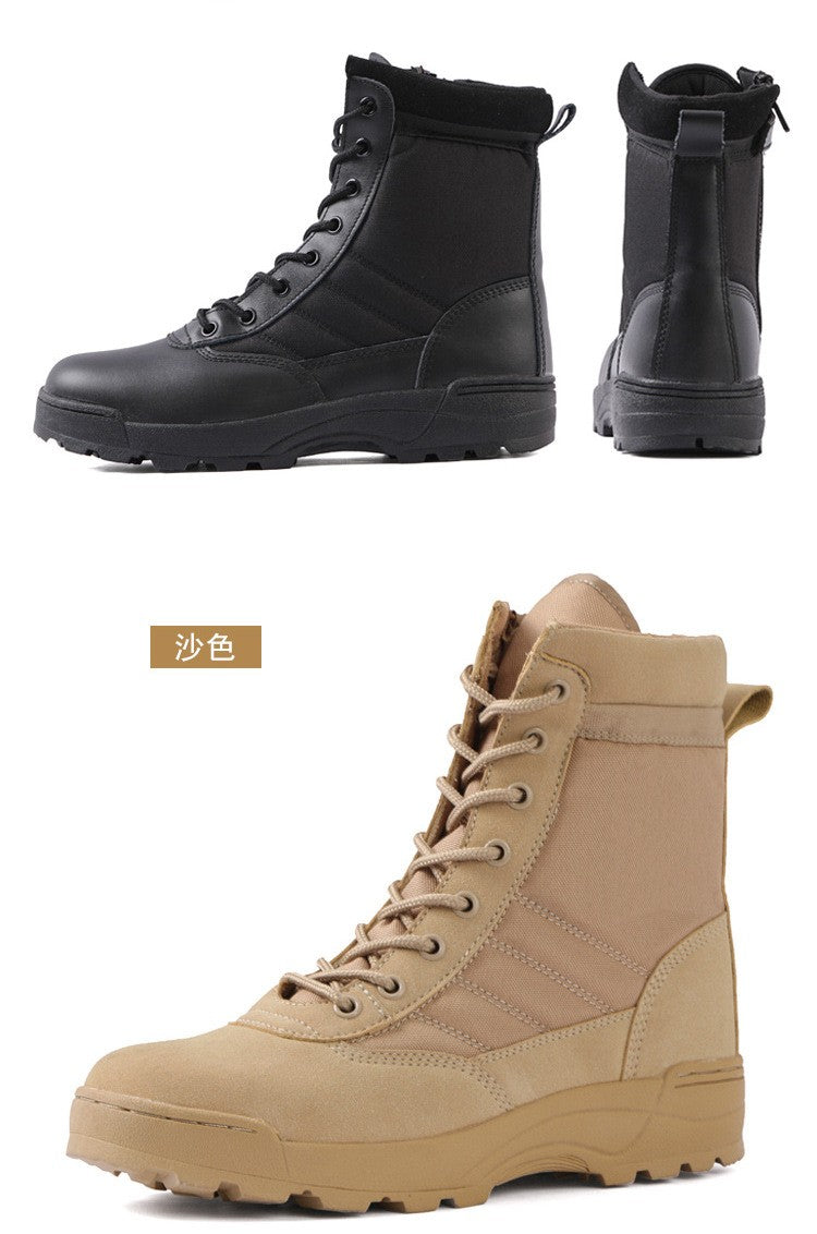 Botas Táticas Masculinas Botas de Força Especial Botas de Combate no Deserto Botas de Caminhada ao Ar Livre Botas de Tornozelo Masculinas Botas de Segurança para o Trabalho