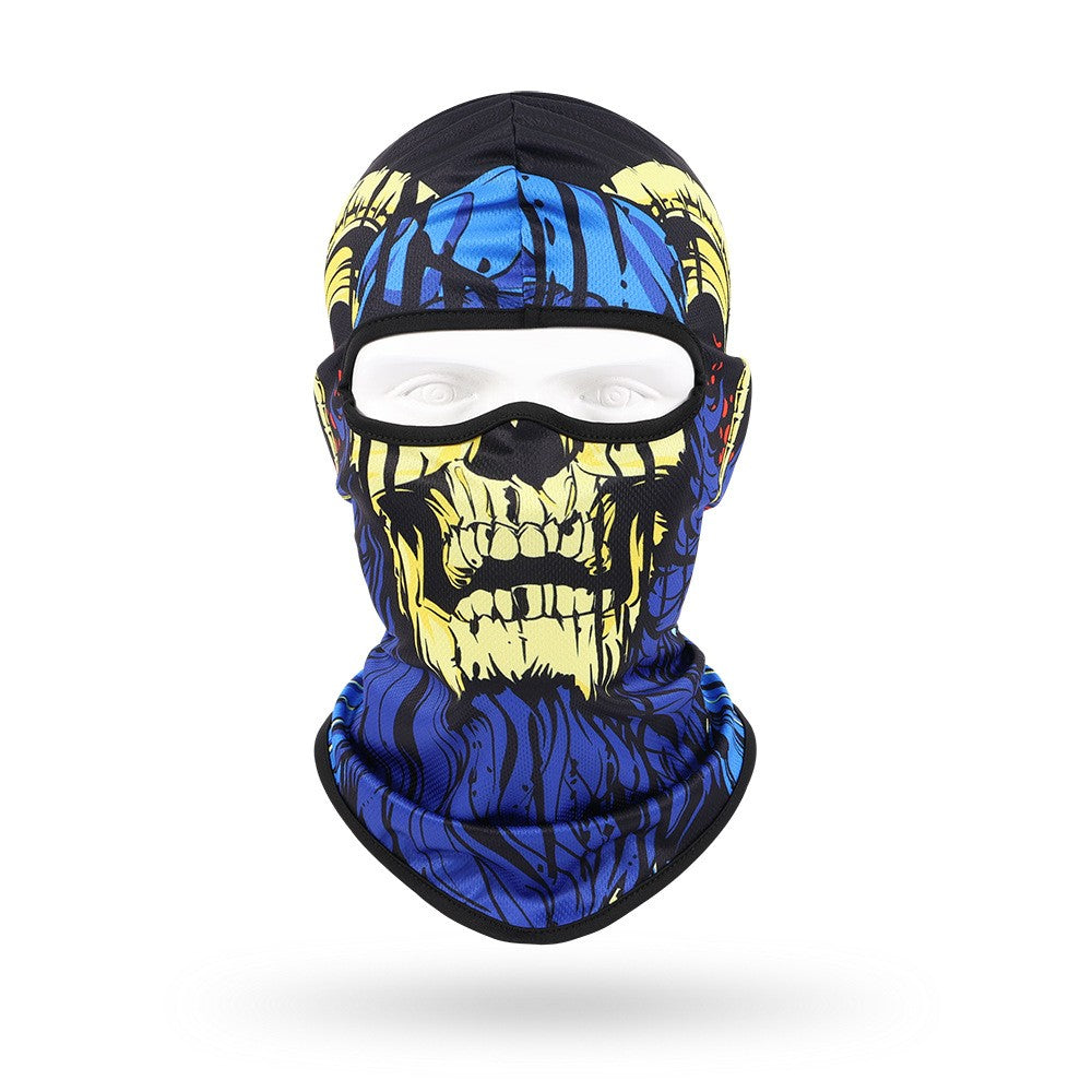 Quick-Dry Skull Face Mask - Breathable Sun Protection for Cycling & Outdoor Sports