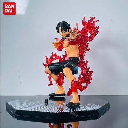 New One Piece Anime Figure Fire Fist Luffy Ace Sanji Battle Model Dolls PVC sabo Action Figurine Zoro Ghost Three-Knife Toys