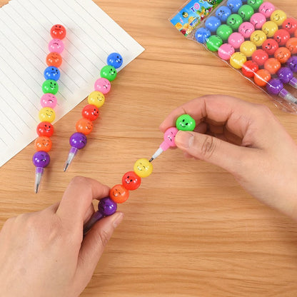 5/10Pcs Lollipop Building Block Crayon Pencil Painting Pen Kids Birthday Party Favors Pinata Fillers Back To School Stationery