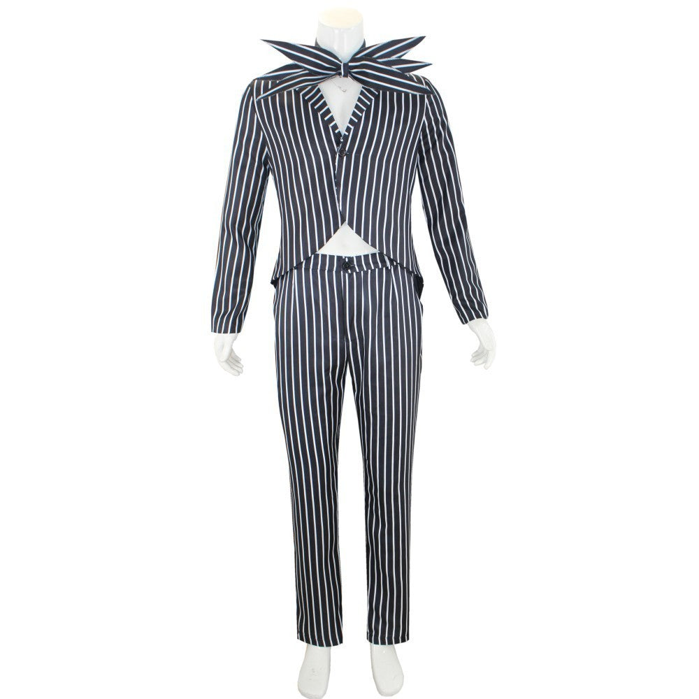 Role playing Christmas Eve horror Jack Cos dress skeleton Jack men and women full set of Christmas and Halloween costumes new