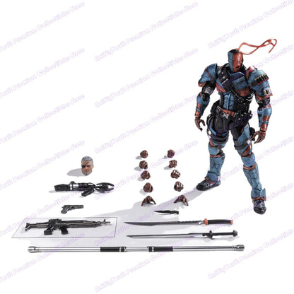 Em estoque Lpzz Dc002 Deathstroke Arkham Knight Batman Boneco de Ação Brinquedo Colecionável de Presente