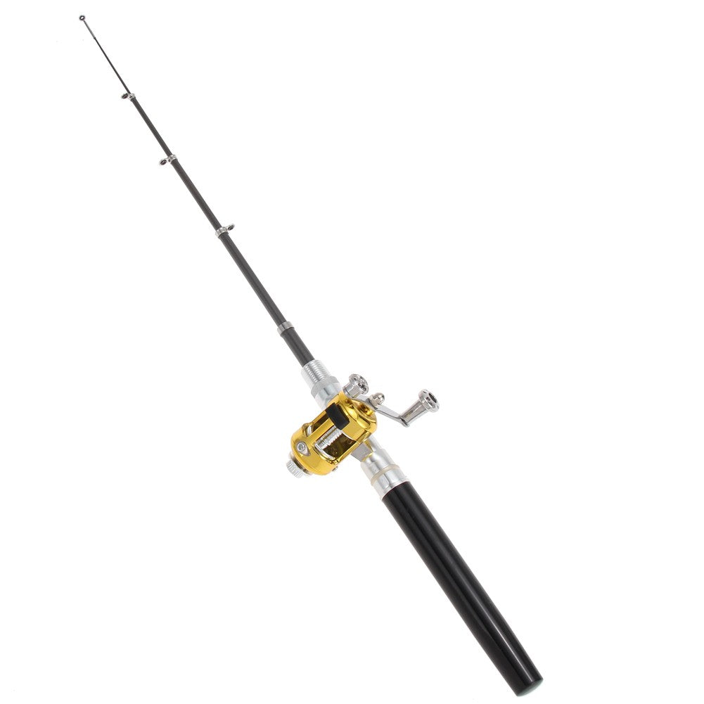 Vara de Pesca e Carretilha, Kit Completo de Pesca de Bolso, Kit de Vara de Pesca e Carretilha de Spinning, Ferramenta de Pesca