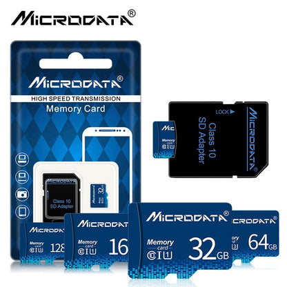 Cartões de Memória Micro TF Card 8 16 32 64 128 256GB Classe 10 de Alta Velocidade Flash MicroCard 32GB 64GB 128GB 256GB para Adaptador de Smartphone