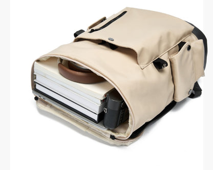 LEE New Korea Style Flip Leather Backpack Women Men Large Capacity Business Commuter Travel Rucksack Buy Laptop School Book Bag