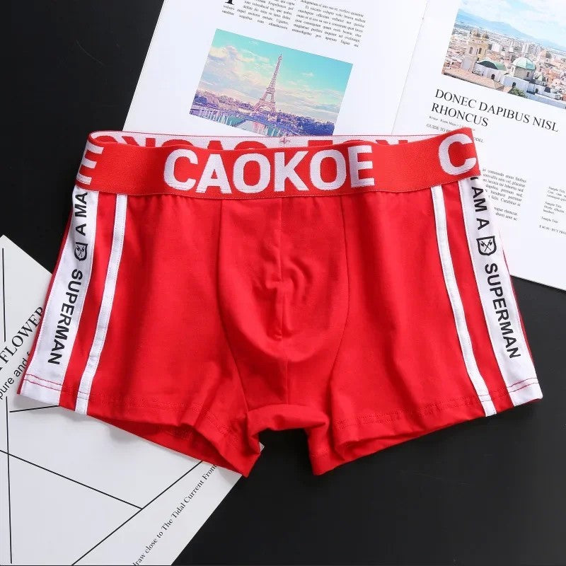Men's Underwear Men's Boxer Briefs Comfortable Breathable Sexy Men's Shorts Solid Color Boxer Briefs Men Panties Shorts Cotton