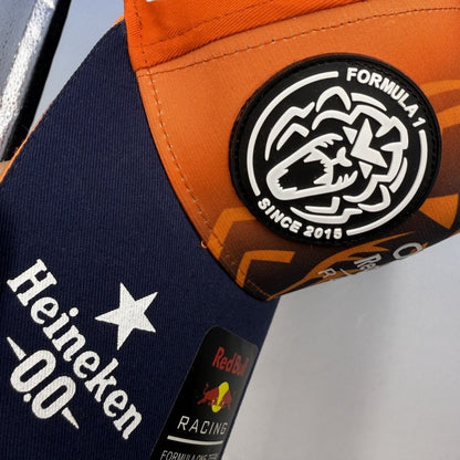 Verstappen Red Bull racing cap with orange curved brim RedBull baseball cap for summer shade breathable and adjustable sun hat