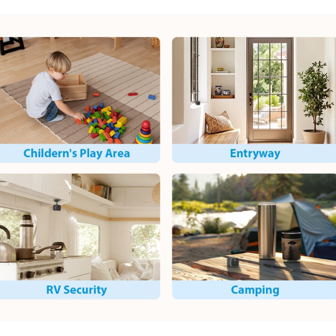 Mini 4G Wireless Security Camera with SIM Card, Battery Powered, Night Vision, Human Detection, Indoor Outdoor Use Mini Cam