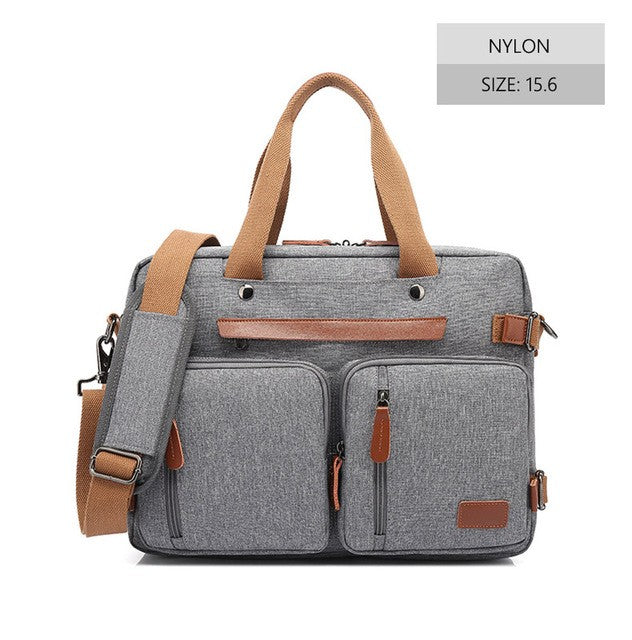 Nova Mochila Conversível Multifuncional 2025 Mochila para Notebook de 15,6/17,3 Polegadas Mochila de Viagem de Negócios Mochila Escolar de Nylon Impermeável