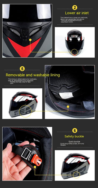 Motorcycle For Venom Helmet Unisex DOT Helmet cruise retro Motocross Full Face Helmet riding Helmet Casco Capacete
