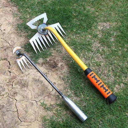 Manganese Steel Weeding Rake Double-end Rake Shovel Multi-purpose Digging Vegetables Loosen Soil Gardening Planting Hand Tools