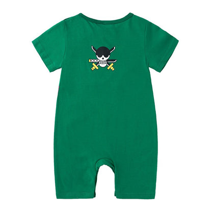 0-2 Years Old Children's Cartoon One-piece Baby Role Play Short-sleeved Romper Kids Cotton Clothes Baby Girl and Boy Clothes