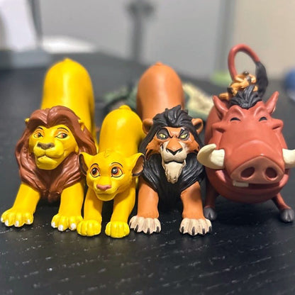 Disney O Rei Leão Simba Mufasa Scar PUMBAA TIMÃO Bonecos de Ação Bonecos de Anime Presentes para Crianças Presentes de Aniversário Fofos