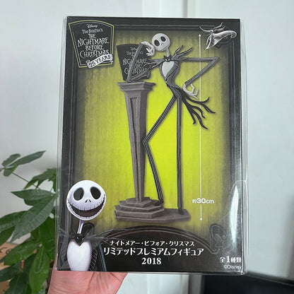O Pesadelo Antes do Natal Jack Skellington Action Figure 12 Rostos Jack Jack Cadeira Versão Especial Modelo de Brinquedo Presente de Halloween