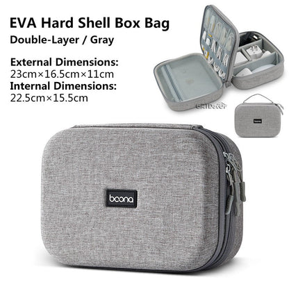 Hot Sale Waterproof Hard Shell Digital Gadgets Storage Bag Travel Organizer for Electronics Accessories HDD Earphone Storage Box