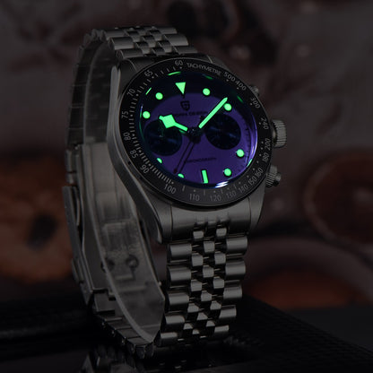 2025 New PAGANI DESIGN Panda Mens Watches Quartz Chronograph Watch For Men Gifts Man AR Sapphire Mirror Ceramic Bezel Waterproof