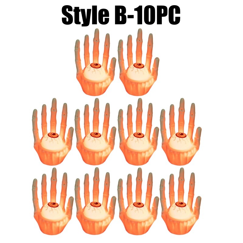 Spooky Atmosphere Decor Halloween Pumpkin Lamp Ghost Hand Light New Prop Eerie Scene Setting Party Decoration Solution