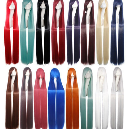 cosplay wig, ancient costume, men and women, long straight hair, anime, colored hair Synthetic fiber wig