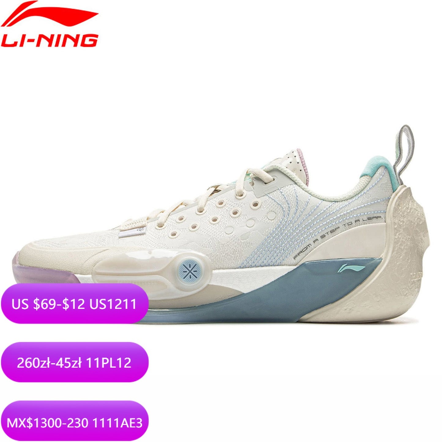 Li-Ning Men WADE ALL CITY 13 Professional Basketball Shoes BOOM  Cushion Wearable Anti-slip LiNing Stable Sneakers ABAV017