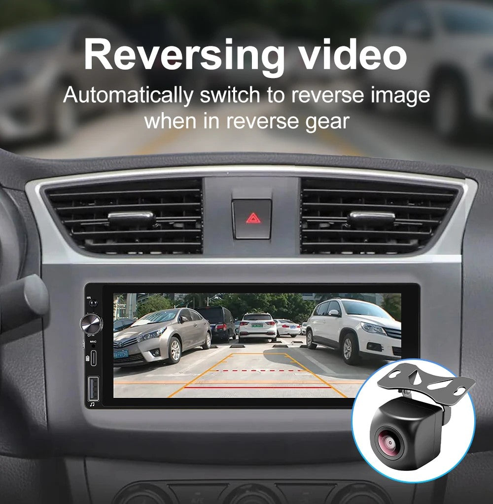 LEHX 1din 6.9 IPS Carplay Android Auto Car Radio Multimedia Single din Car Stereo MP3 MP5 Player Audio Headunit Touch Screen