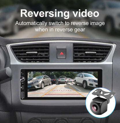 LEHX 1din 6.9 IPS Carplay Android Auto Car Radio Multimedia Single din Car Stereo MP3 MP5 Player Audio Headunit Touch Screen