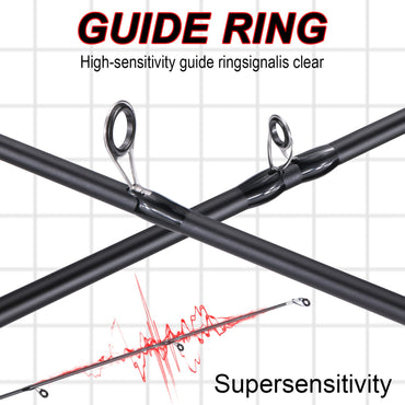 Sougayilang Vara de Pesca 1,8~2,1m Fibra de Carbono Spinning Casting Lure Rod Max Drag 10kg para Pesca de Baixo Achigã Truta Caña De Pescar