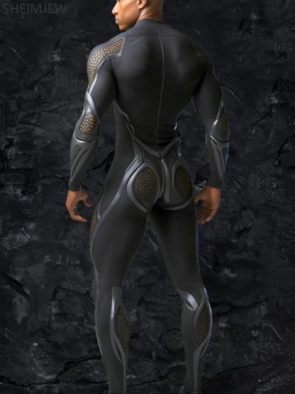 Halloween Smart Artificial Costume Men's Technology Tights Carnival Party Tights Stage Performance Jumpsuit Stretch Bodysuit