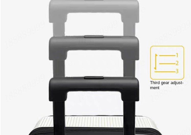 Nova Mala de Viagem com Abertura Lateral Grande Capacidade Bagagem 5 Rodas Antidesmoronamento Trolley Case 20 Polegadas Mala de Mão PC