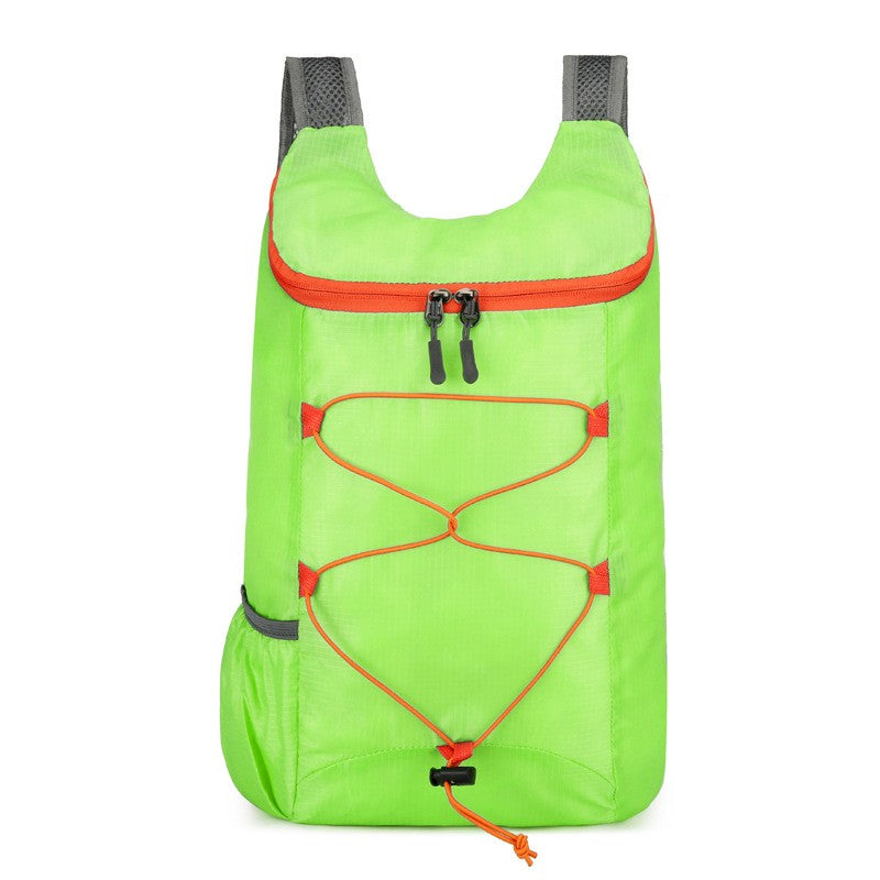 High-density lightweight waterproof nylon sports bag, multifunctional outdoor folding backpack Suitable for camping Hiking