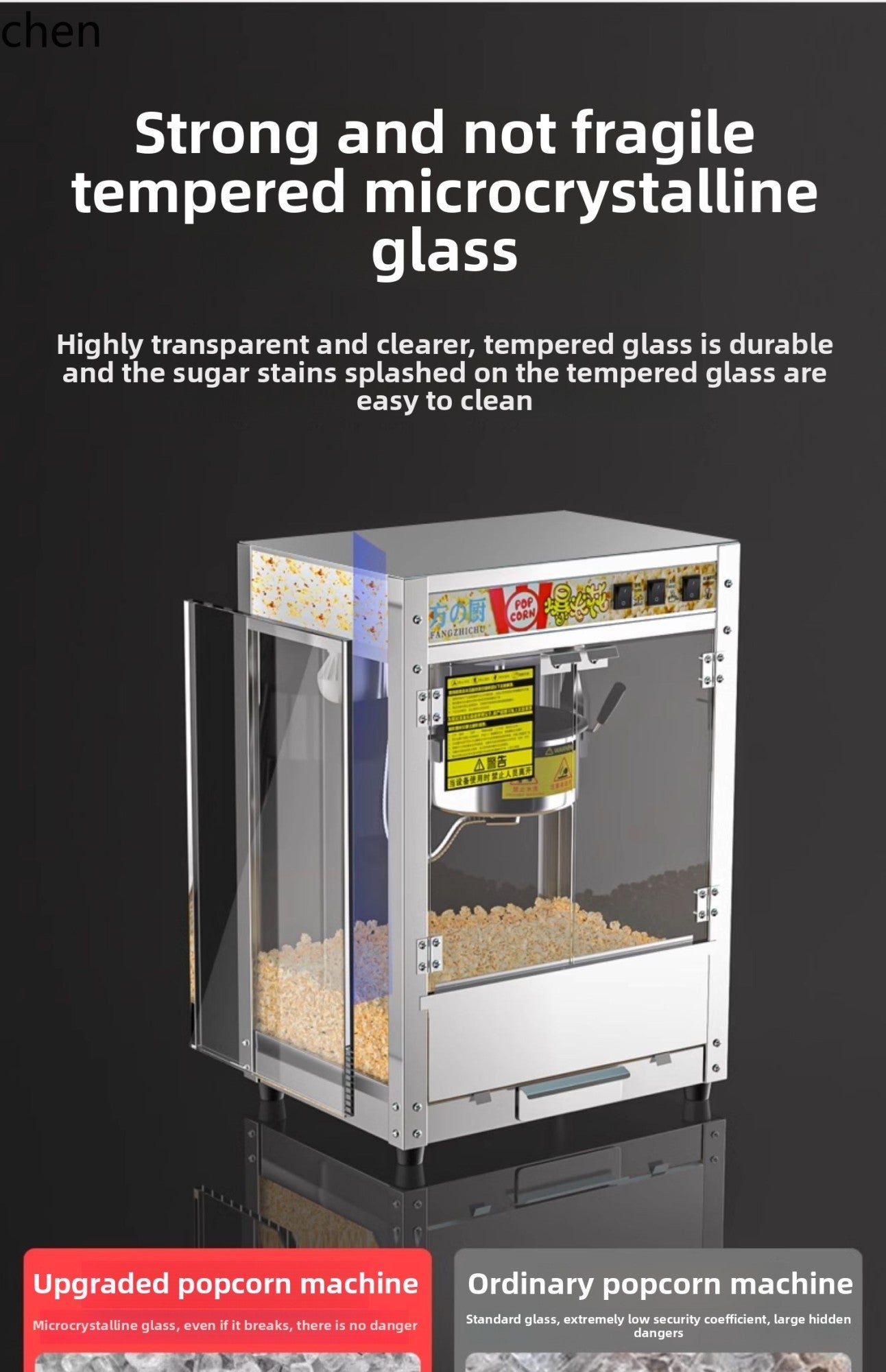 ZML popcorn machine Commercial fully automatic electric heating gas spherical corn machine