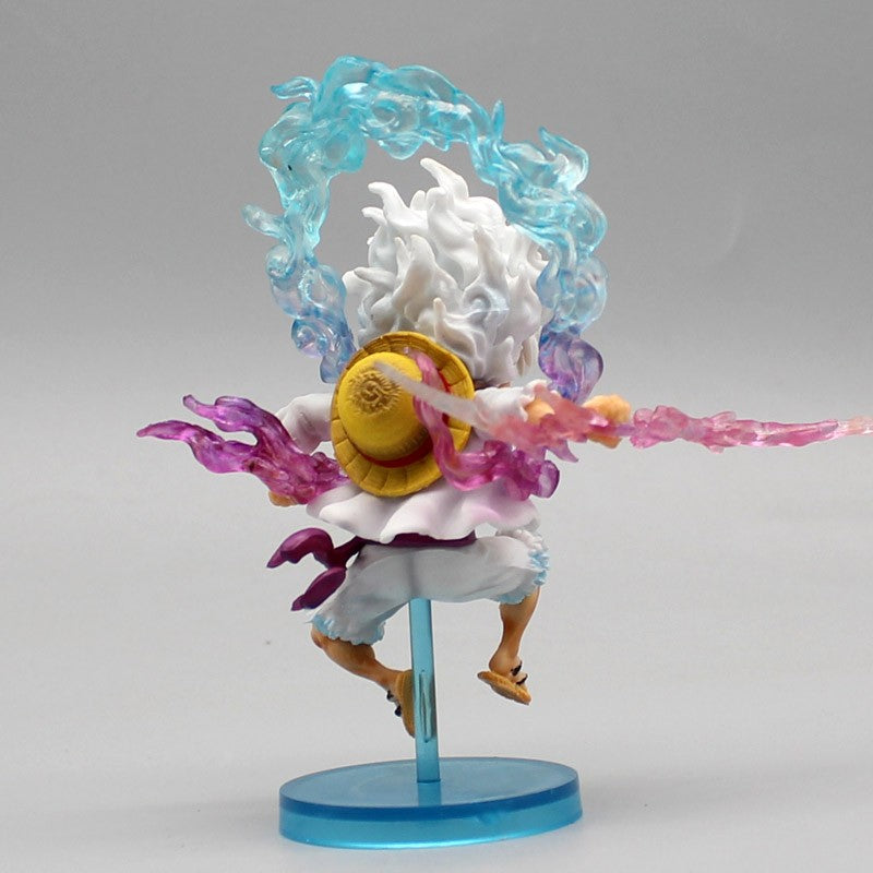 10cm One Piece Luffy Figura de Anime GEAR5 Deus Sol Nika Luffy Bonecos de Ação PVC Modelo de Coleção Brinquedos Presentes de Aniversário para Crianças